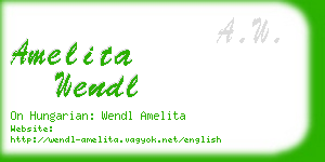 amelita wendl business card